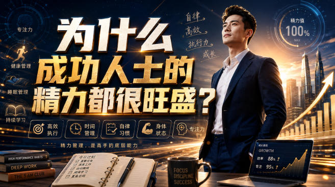 付费文章:为什么成功人士的精力都很旺盛?-聚业
