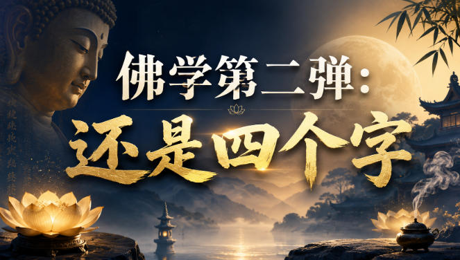 付费文章：佛学第二弹：还是四个字-聚业