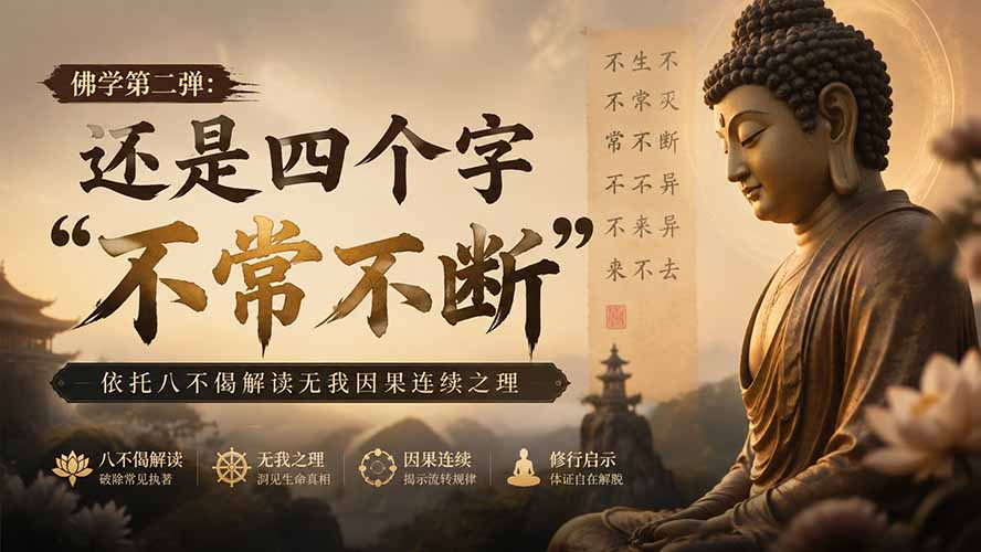 付费文章:佛学第二弹:还是四个字“不常不断”依托八不偈解读无我因果连续之理-聚业