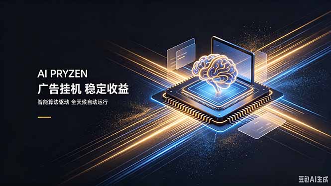 AI Pryzen 广告挂机|24小时自动跑,日入300-500,新手零门槛-聚业