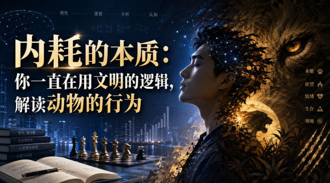 付费文章：内耗的本质：你一直在用文明的逻辑，解读动物的行为-聚业