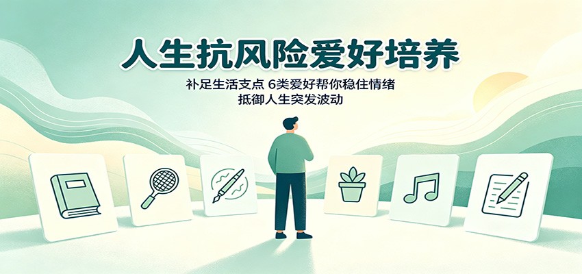 人生抗风险爱好培养:补足生活支点,6类爱好帮你稳住情绪,抵御人生突发波动-聚业