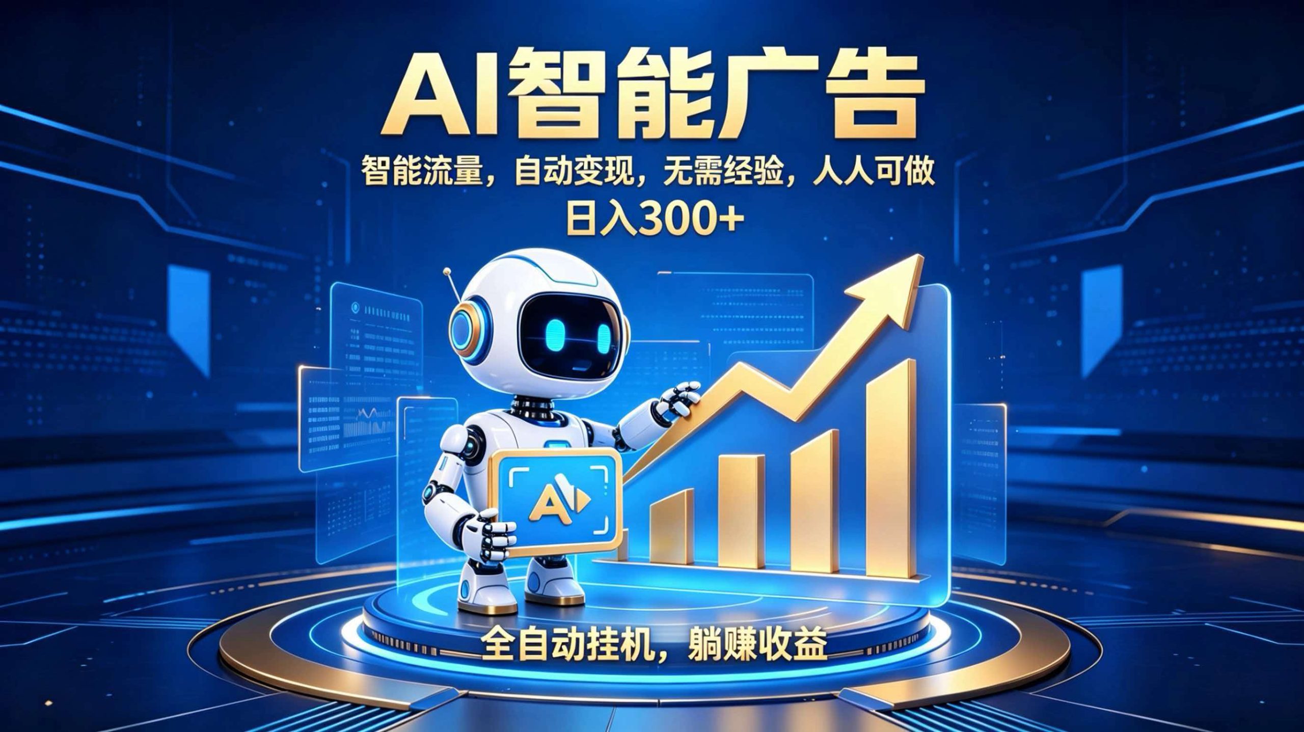 轻资产新赛道,全自动AI广告,打造持续收益-聚业