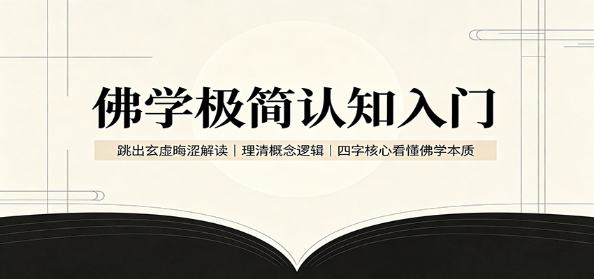 佛学极简认知入门：跳出玄虚晦涩解读，理清概念逻辑，四字核心看懂佛学本质-聚业