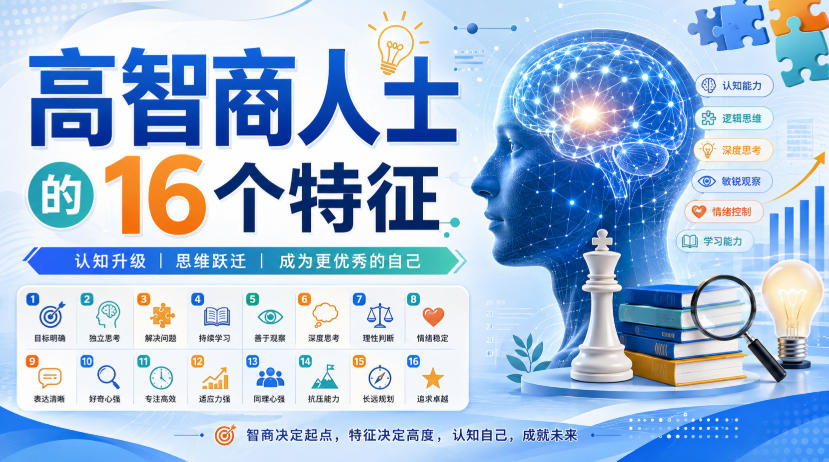付费文章：高智商人士的16个特征-聚业