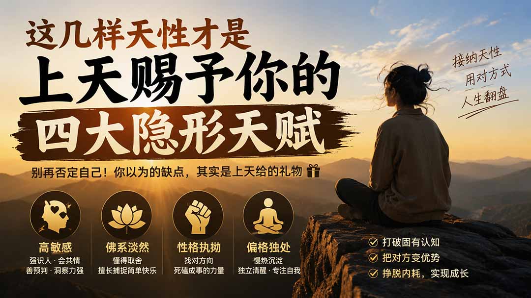 付费文章:这几样天性才是上天赐予你的四大隐形天赋-聚业