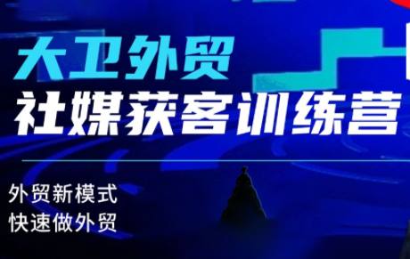 大卫老师·外贸社媒获客独家训练营(更新8月)-聚业