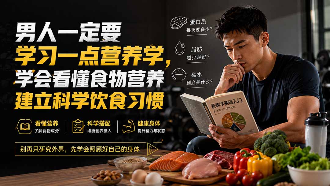 付费文章:男人一定要学习一点营养学,学会看懂食物营养建立科学饮食习惯-聚业