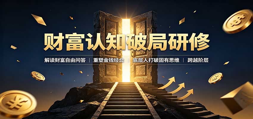 财富认知破局研修:解读”孙割”,重塑金钱观念,底层人打破固有思维跨越阶层-聚业