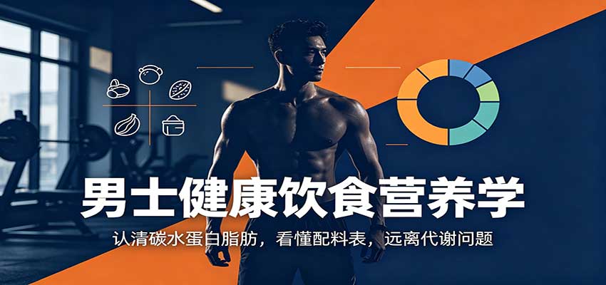 男士健康饮食营养学:认清碳水蛋白脂肪,看懂配料表,远离代谢问题-聚业