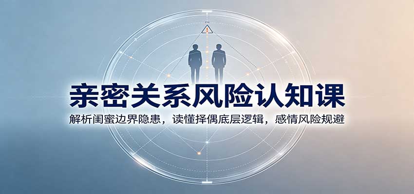 亲密关系风险认知课:解析闺蜜边界隐患,读懂择偶底层逻辑,感情风险规避-聚业