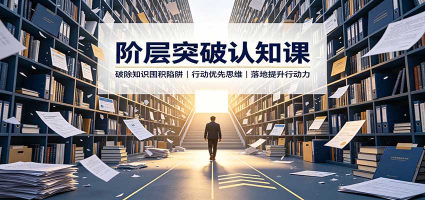 阶层突破认知课:破除知识囤积陷阱,行动优先思维,落地提升行动力-聚业