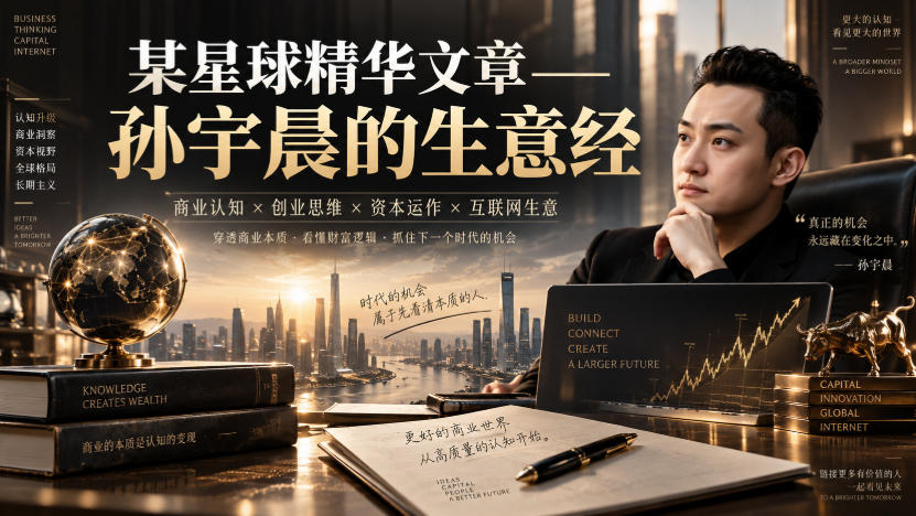 某星球精华文章——孙宇晨的生意经-聚业