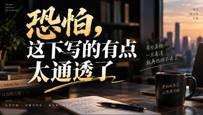 灏泽叔最新付费文章:恐怕,这下写的有点太通透了-聚业