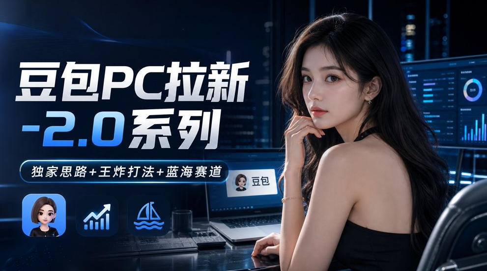 豆包PC拉新2.0系列-独家思路+王炸打法+蓝海赛道-聚业
