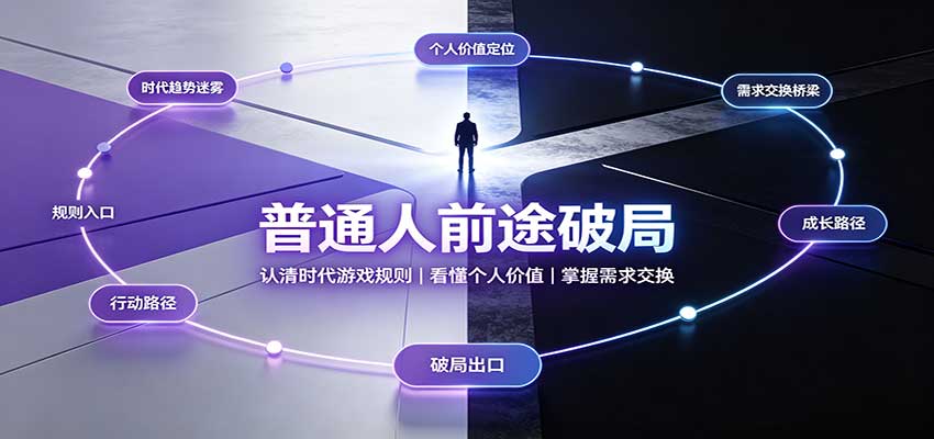 普通人前途破局:认清时代游戏规则,看懂个人价值,掌握需求交换-聚业