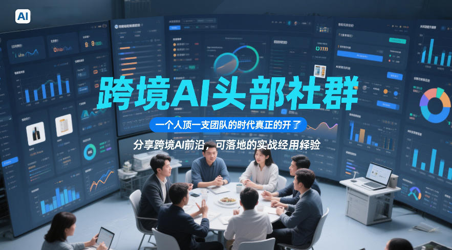 跨境AI头部社群,一个人顶一支团队的时代真正的开始了,分享跨境AI前沿,可落地的实战经验(更新09月11日)-聚业