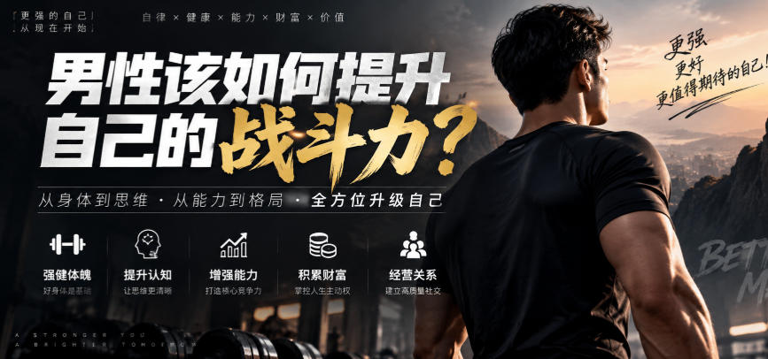付费文章：男性该如何提升自己的战斗力？-聚业