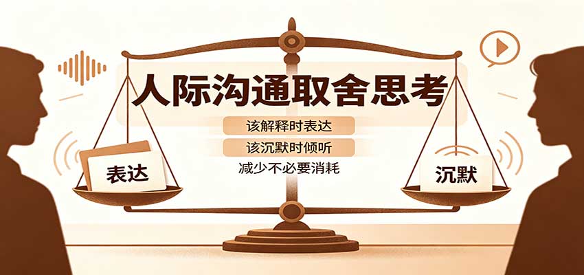 人际沟通取舍思考：分清解释与沉默边界，拿捏职场生活沟通分寸减少情绪内耗-聚业