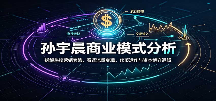 孙宇晨商业模式分析：拆解热搜营销套路，看透流量变现、代币运作与资本博弈逻辑-聚业