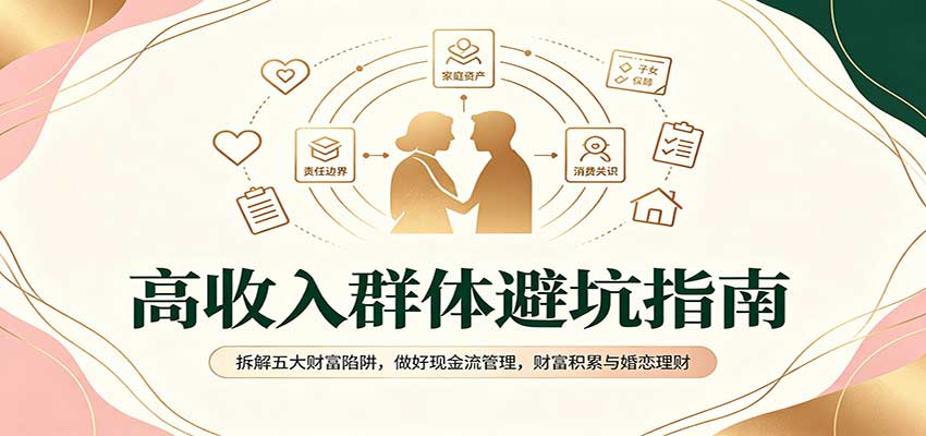 高收入群体避坑指南：拆解五大财富陷阱，做好现金流管理，财富积累与婚恋理财-聚业